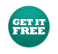 Get It Free - Circle Badge Turquoise
